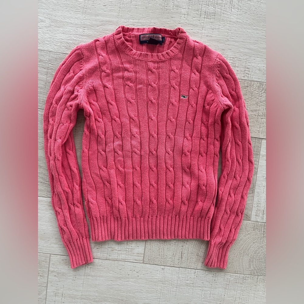 Vineyard Vines Vibrant Pink Knit Top